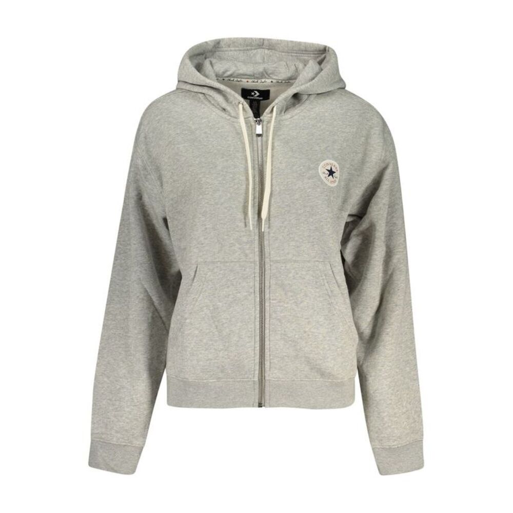 Converse Gray Cotton Women's Sweatshirt
